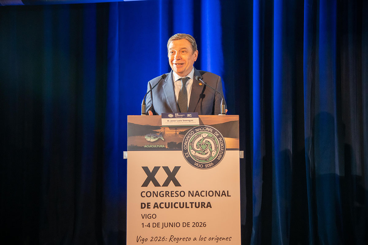 Luis Planas en la inauguración del Congreso Nacional de Acuicultura