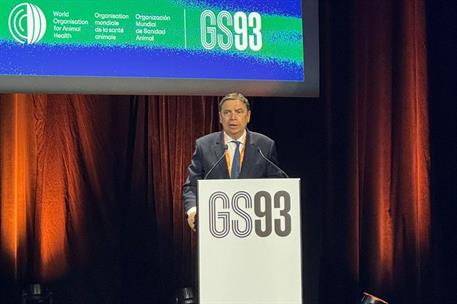 El ministro Planas interviene en la inauguración de la 93ª Asamblea General de la Organización Mundial de Sanidad Animal