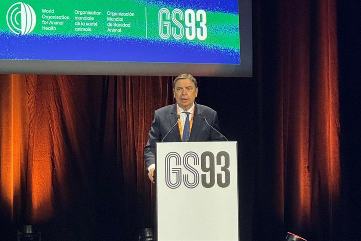 El ministro Planas interviene en la inauguración de la 93ª Asamblea General de la Organización Mundial de Sanidad Animal
