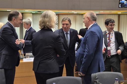 El ministro de Agricultura, Pesca y Alimentación, Luis Planas, en el Consejo de Ministros de Agricultura y Pesca de la UE