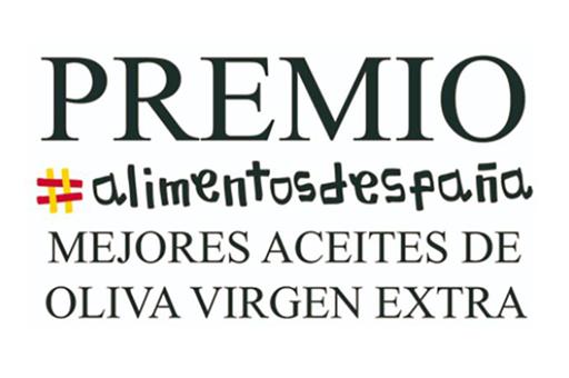 Cartela de los premios Alimentos de España a los mejores aceites de oliva virgen extra