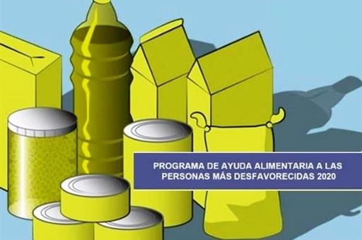 Cartel Programa ayuda alimentaria 2020