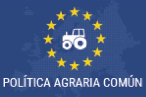 Política Agraria Común en la bandera de la Unión Europea