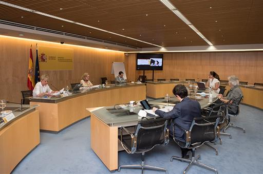 Carme Artigas, Nadia Calviño, Manuel González Bedia, Inmaculada Martínez, Juan Luis Arsuaga y Alexandre Pérez Casares.