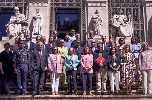 Los participantes en la presentación del Consejo Consultivo del PERTE de la ‘Nueva Economía de la Lengua’