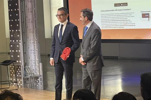 Juan Jesús Torres, secretario general de Administración Digital, en la entrega de los Premios Día de Internet 2023.