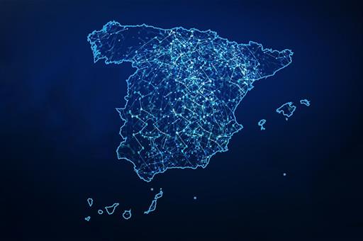 Mapa de conexiones en España