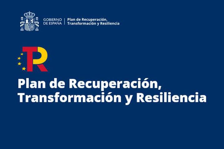 Portada de la web del Plan de Recuperación, Transformación y Resiliencia