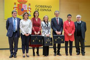Los ministros Escrivá, Ribera, Maroto, Calviño, Duque, González y Castells