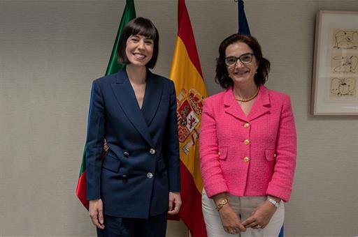 La ministra Diana Morant junto a la ministra de Ciencia, Tecnología y Educación Superior de Portugal, Elvira Fortunato