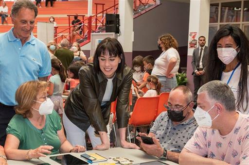 La ministra Diana Morant, en el acto ‘Mayores. Rompiendo la brecha digital con la innovación y la tecnología’