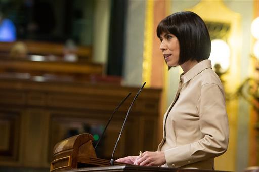 Diana Morant durante su intervención en el Congreso