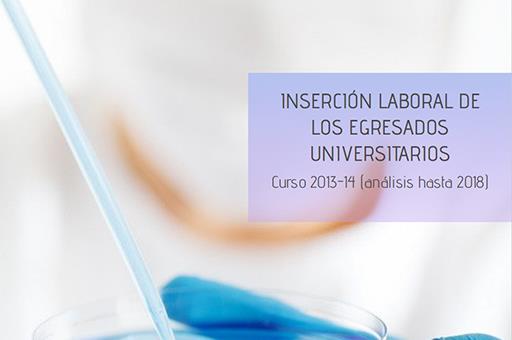 Portada del informe de Inserción laboral de los titulados universitarios - Curso 2013 - 2014