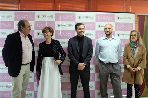 El ministro Garzón en la inauguración de las jornadas ‘El juego de mesa como herramienta en logopedia y psicología’