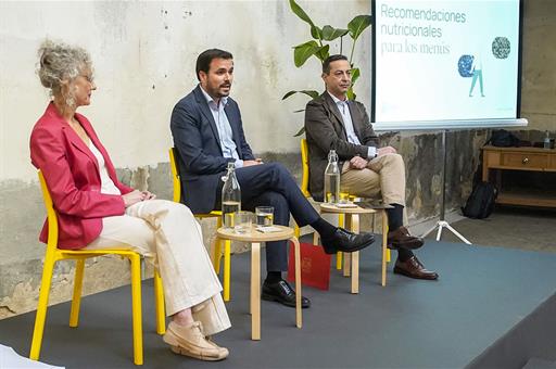 El ministro de Consumo, Alberto Garzón, durante la presentación de las recomendaciones.