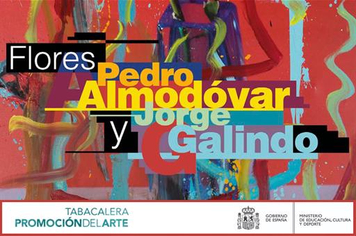 Cartel de la exposición Flores, Pedro Almodóvar y Jorge Galindo