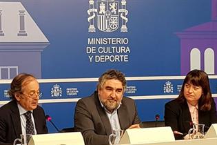 El ministro Rodríguez Uribes, en la presentación del barómetro de hábitos de lectura y compra de lectura en España