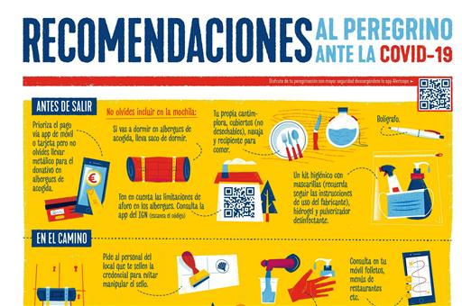 Cartel con las recomendaciones