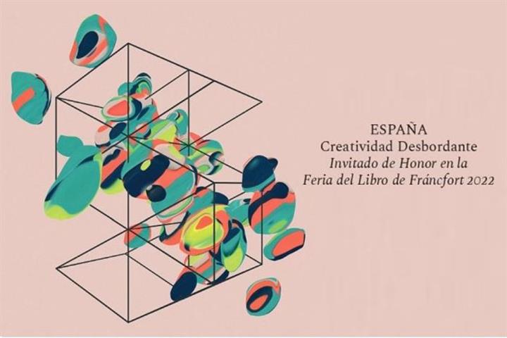 Cartel Creatividad Desbordante. España invitado de Honor en al Feria del Libro de Fráncfort 2022