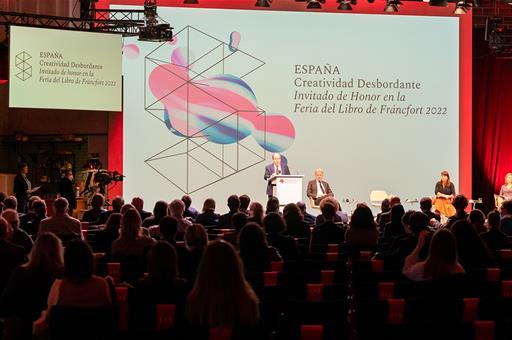 Miquel Iceta presenta el proyecto España Invitado de honor en la Feria del Libro de Fráncfort 2022