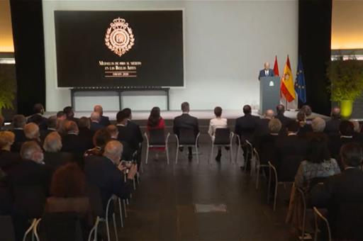 Acto de entrega de las Medallas al Mérito en las Bellas Artes