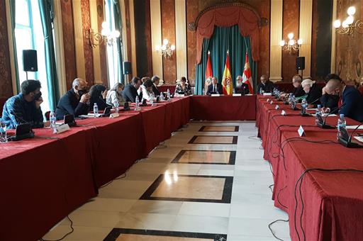 Reunión del ministro Miquel Iceta con representantes del sector cultural en Burgos