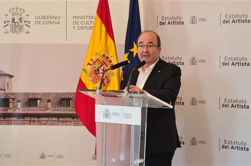 El ministro de Cultura y Deporte, Miquel Iceta