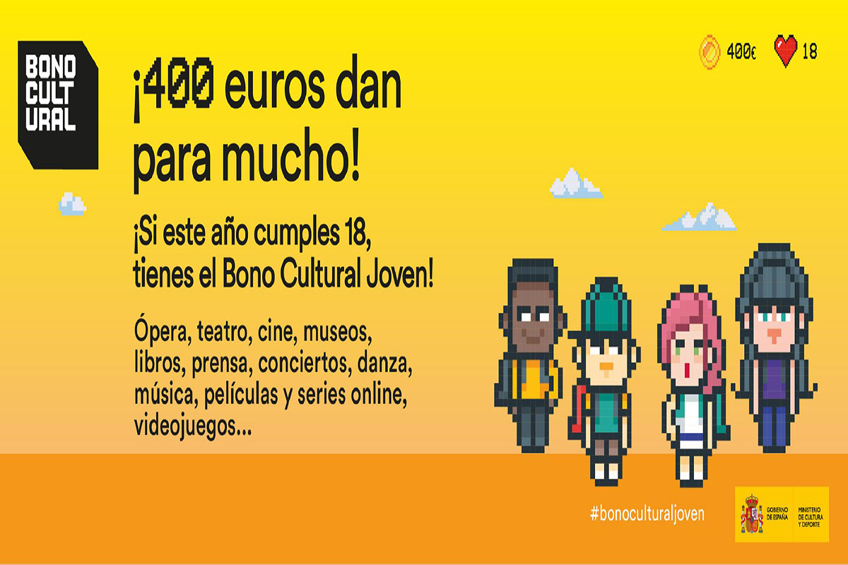 La Moncloa. 12/06/2023. Los jóvenes nacidos en 2005 podrán solicitar el Bono  Cultural Joven 2023 a partir de mañana [Prensa/Actualidad/Cultura]