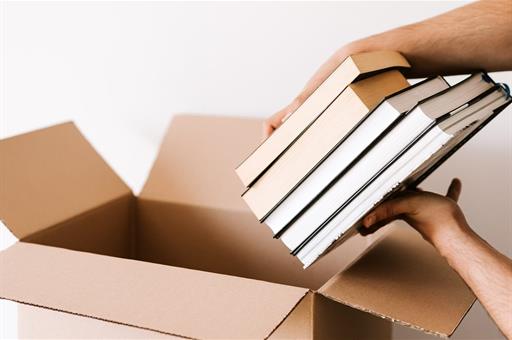 Libros para enviar en cajas