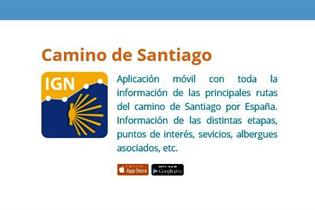 Aplicación del Instituto Geográfico Nacional para el Camino de Santiago