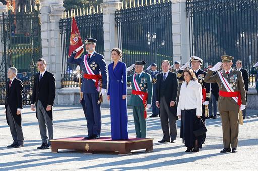Los Reyes presiden el acto celebrado en el Palacio Real con motivo de la Pascua Militar 2020