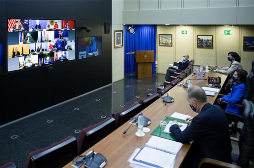 Reunión de ministros de Defensa de la OTAN por videoconferencia