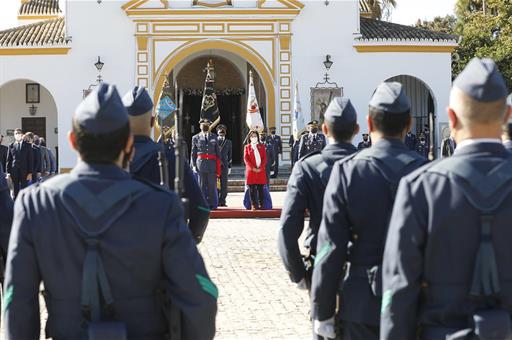 La ministra de Defensa, Margarita Robles, durante el acto