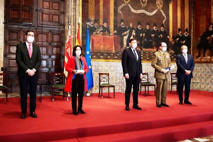 La Unidad Militar de Emergencias (UME) recibe el XXIX Premio Convivencia de la Fundación Broseta en Valencia