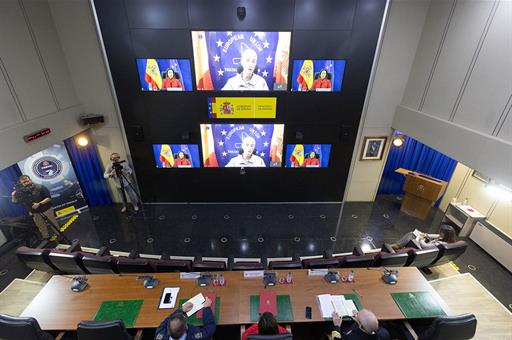 Videoconferencia de la ministra Robles con las tropas destacadas en Mali