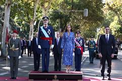 Los Reyes presiden en Madrid el acto central de conmemoración del Día de la Fiesta Nacional