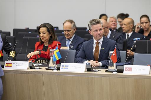 Margarita Robles asiste a la reunión del Grupo de Contacto para la Defensa de Ucrania