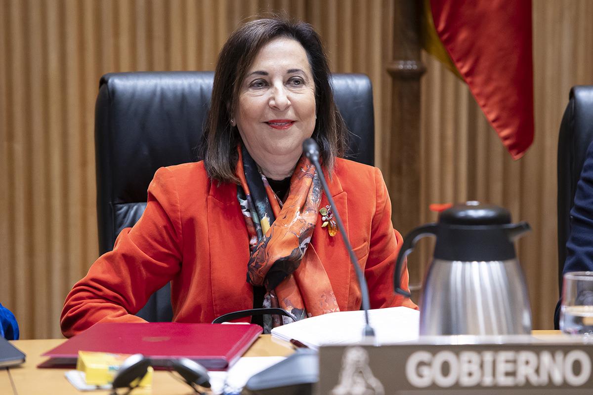 La ministra de Defensa, Margarita Robles, comparece ante la Comisión de Defensa del Congreso de los Diputados.