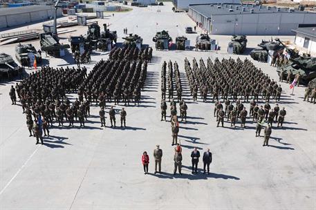 25/06/2024. Spanish troops in Latvia receive visit from the King and the Minister for Defence. His Majesty the King and the Minister of Defe...