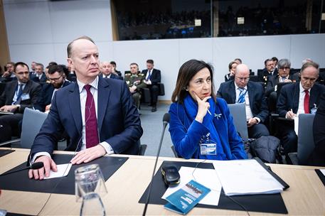 La ministra de Defensa, en la reunión ministerial del Grupo de Contacto para la Defensa de Ucrania