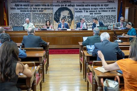 ​La ministra de Defensa, Margarita Robles,​ ante la Comisión de Defensa del Senado. 