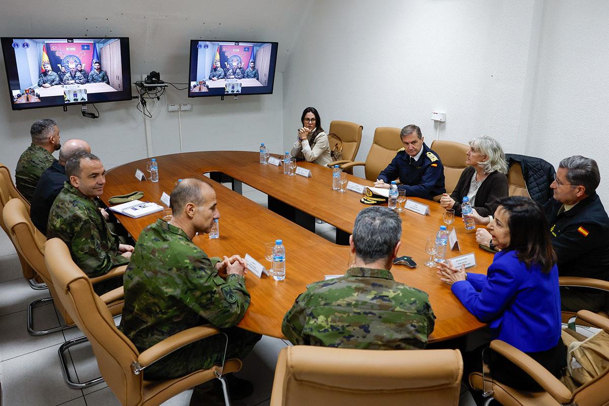 23/03/2026. Robles highlights the Patriot Unit's work in Turkey in defending NATO airspace. The Minister for Defence, Margarita Robles, duri...