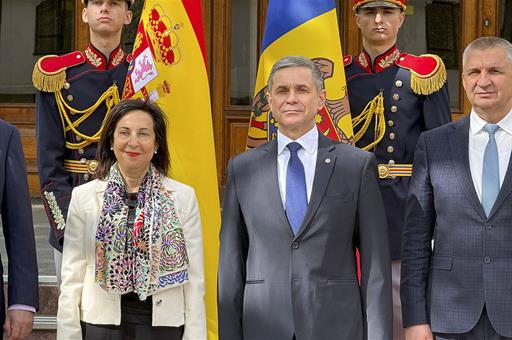 23/04/2026. Defense cooperation between Spain and Moldova. The Minister for Defence, Margarita Robles, in her meeting with her Moldovan coun...