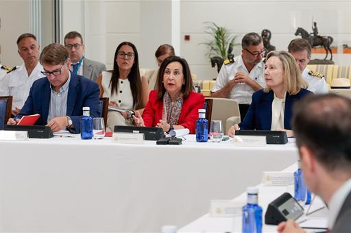 29/07/2026. National Committee for Security and Technological Sovereignty. The Minister for Defence, Margarita Robles, during the meeting of...