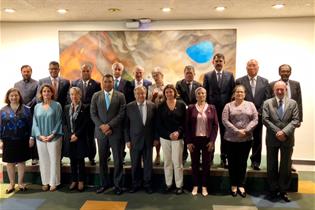 Foto de familia de Teresa Ribera en la Cumbre de Acción Climática en Nueva York