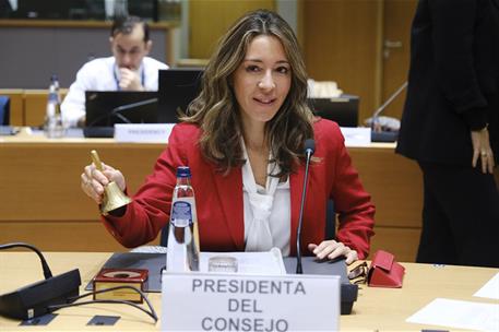 27/11/2023. EU Foreign Affairs and Trade Council. The Secretary of State for Trade, Xiana Méndez, chairs the meeting of the EU Foreign Affai...