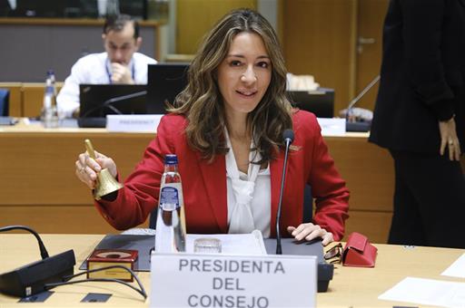 27/11/2023. EU Foreign Affairs and Trade Council. The Secretary of State for Trade, Xiana Méndez, chairs the meeting of the EU Foreign Affai...