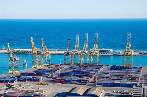 Muelle de carga de contenedores