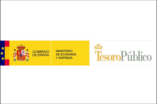 Collage de los logos del Tesoro Público y del Minsiterio de Economía y Empresa