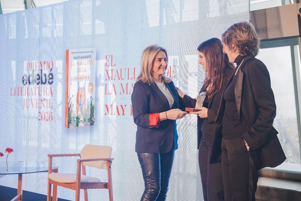 Milagros Tolón durante el acto de entrega de los XXXIV Premios Edebé de Literatura Infantil y Juvenil